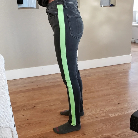 Rag & Bone Maize jean Black / Lime - Picture 6 of 6